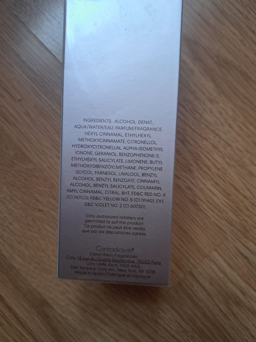 Perfumy Calvin Klein contradiction 100 ml damskie
