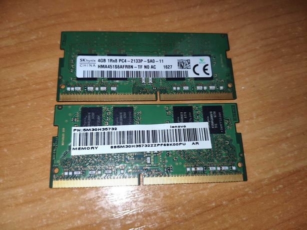 ОЗУ SK Hynix HMA451S6AFR8N-TF 4GB SODIMM DDR4 2133MHz 2 плашки