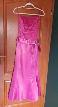 Różowa sukienka syrenka 38