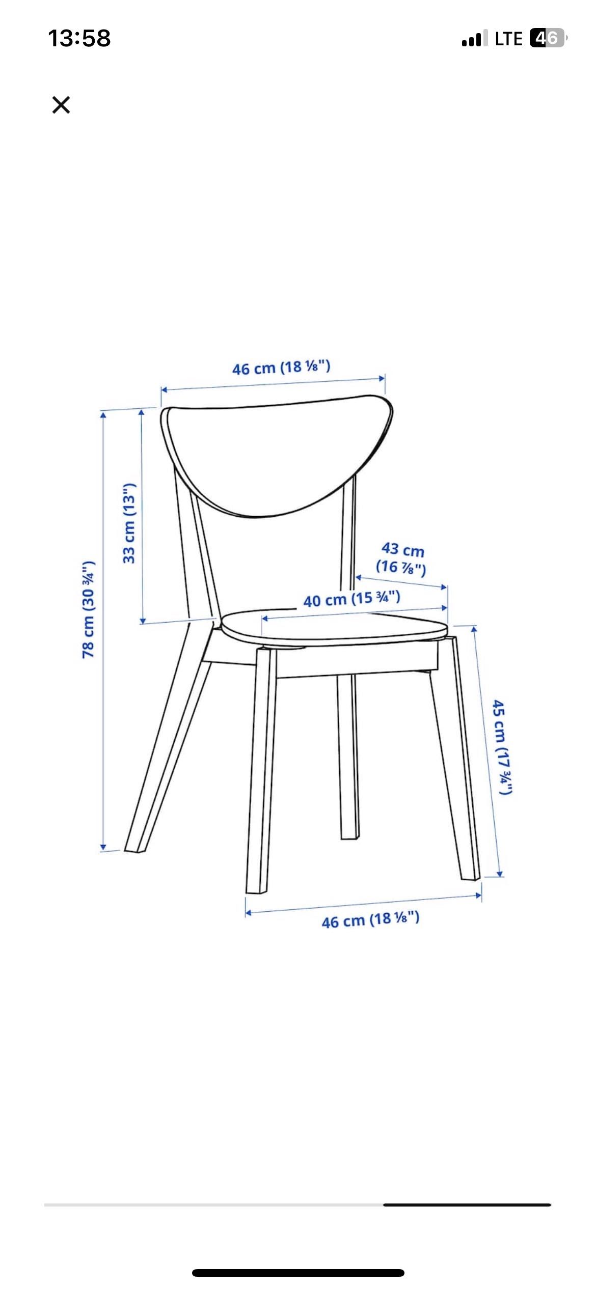 Krzesło IKEA Nordmyra białe brzoza