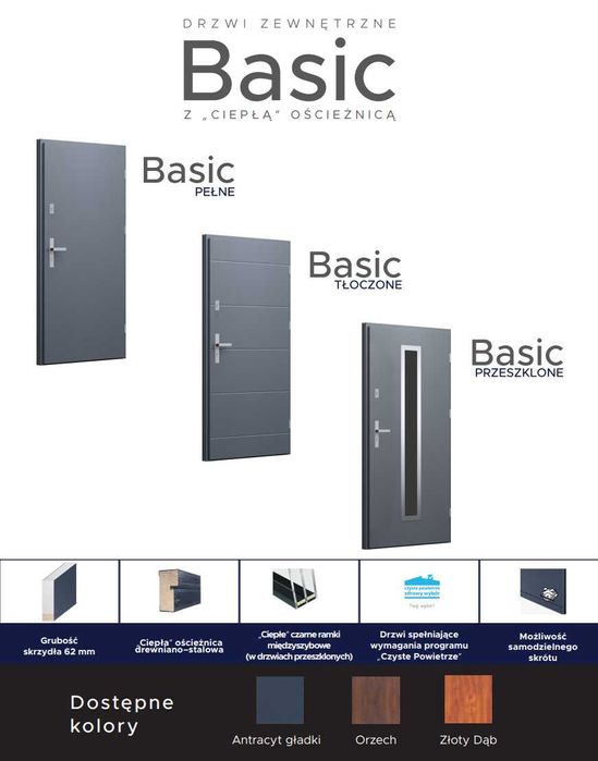 Drzwi Wikęd Basic NOWE wyprzedaż rabat