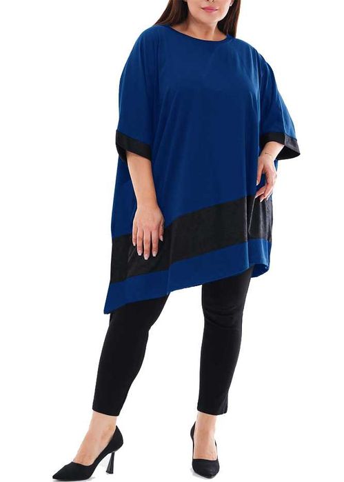 Elegancka modna tunika oversize plus size bawełna 4xl 5xl