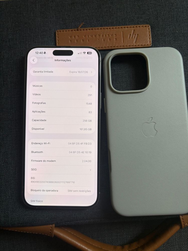 Vendo/Troco iPhone 16 pro max 256gb