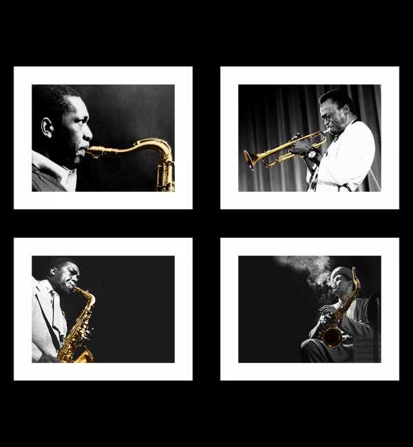 Komplet 4 Plakatów, Muzycy Jazzowi