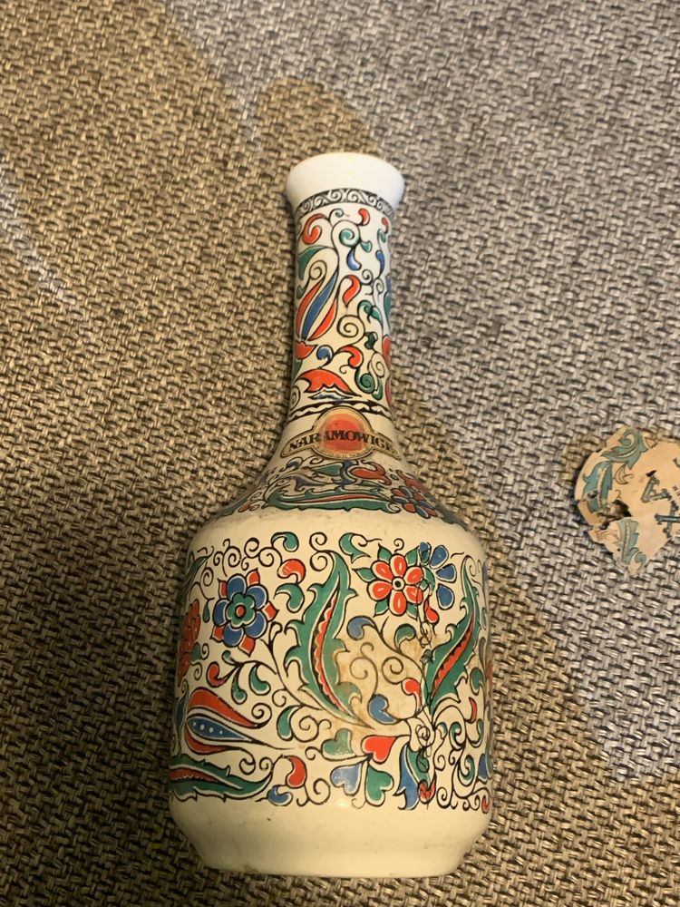 Butelka porcelanowa recznie malowana