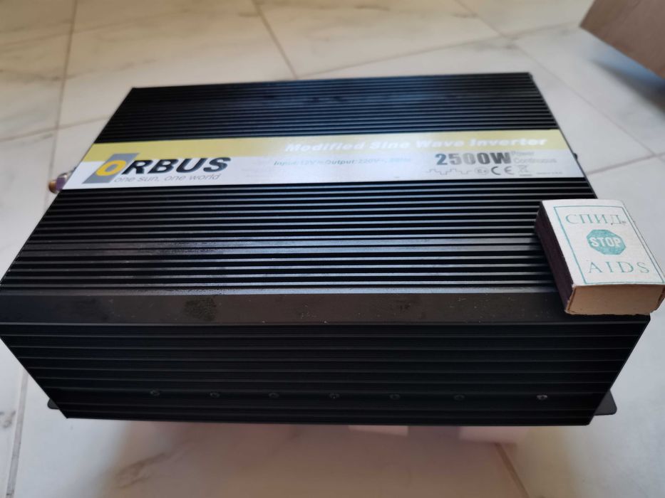 Інвертор ORBUS ORMS2500 справжніх чесних 2500 Вт 12 В 220 В новий