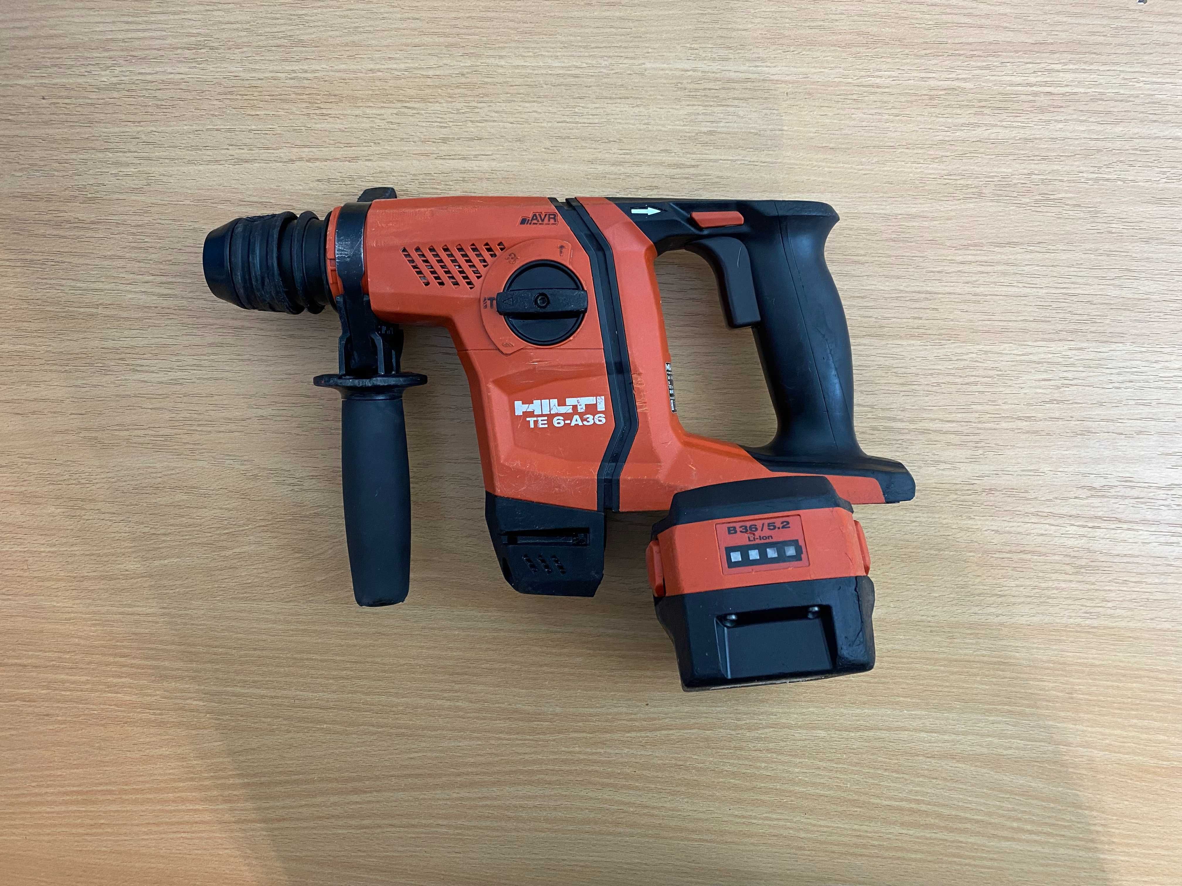 Młotowiertarka HILTI TE 6-A36 z 04.2022 + bateria B36/5.2Ah Li-Ion