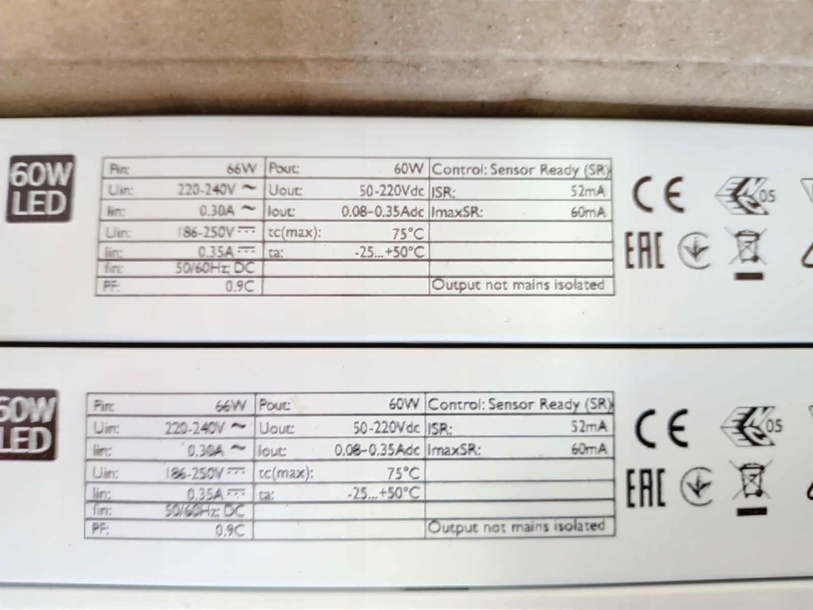 Philips Xitanium 60W 0,08-0,35A 220V SR 230V