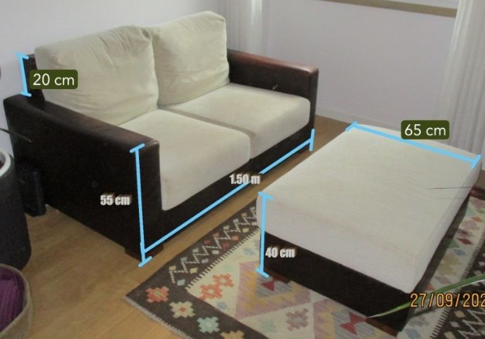 Sofa com chaise lounge