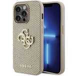 Etui Guess Perforated 4G Glitter na iPhone 15 Pro - złote