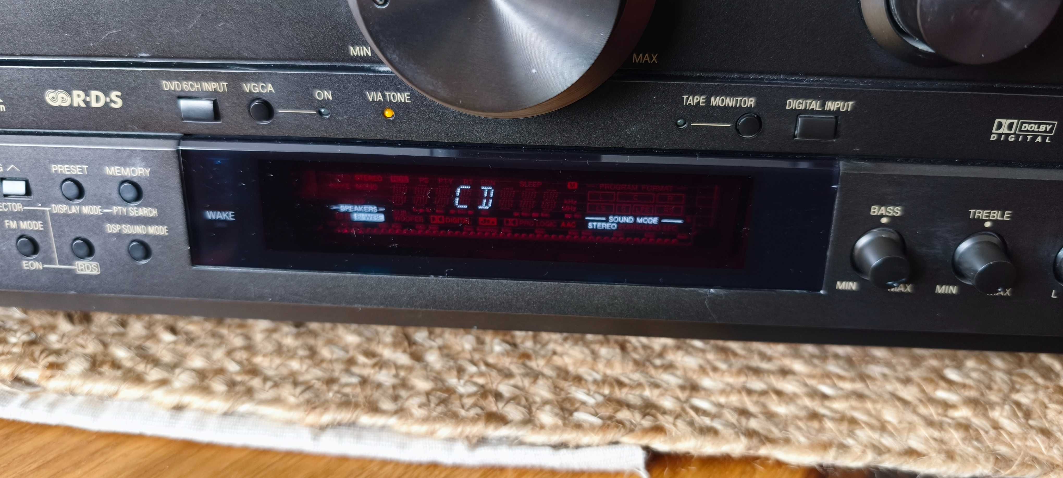 Amplituner Technics SA-DA8 z pilotem