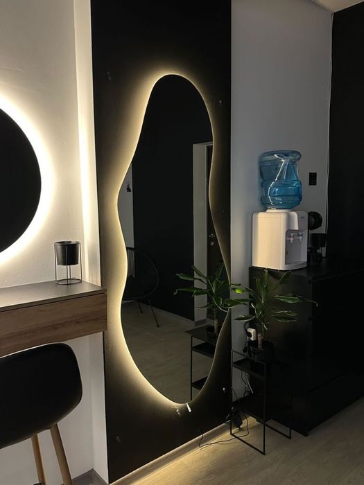 Дзеркало з led підсвіткою. Гримерне дзеркало. Дзеркало для салона