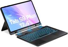 Doohoeek etui klawiatura touchpad LED Samsung Galaxy Tab S9+ S9 FE+
