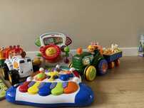 Traktor dumle, kierownica fisherprice