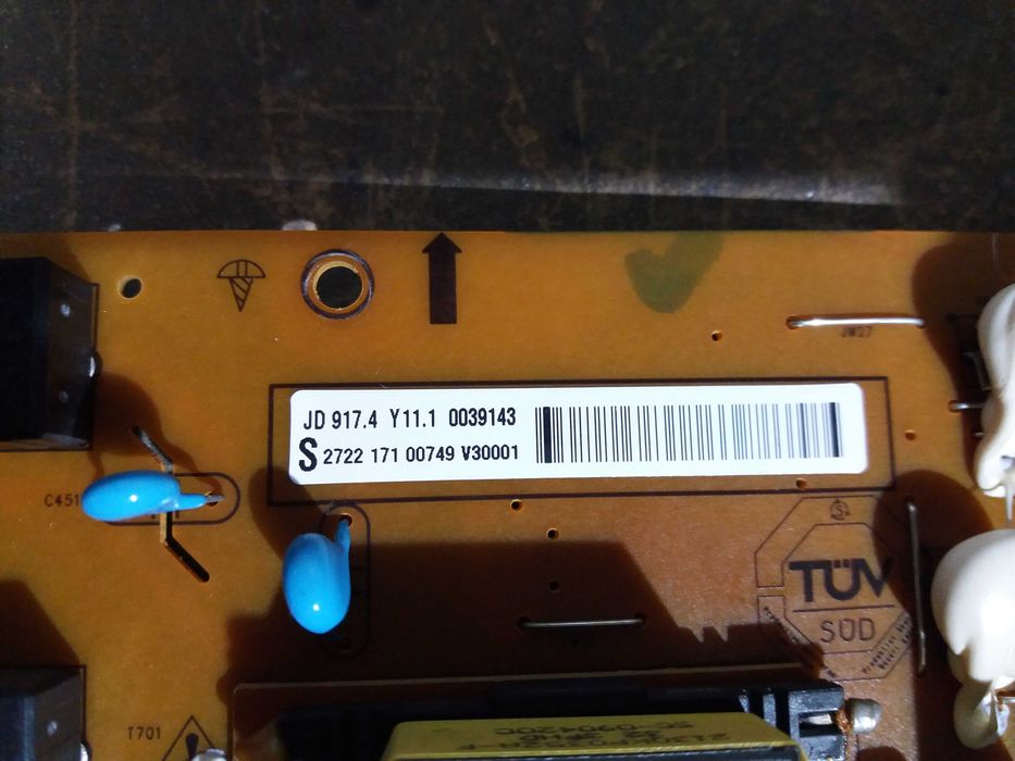 Fonte de alimentação e altifalantes tv Phillips 32