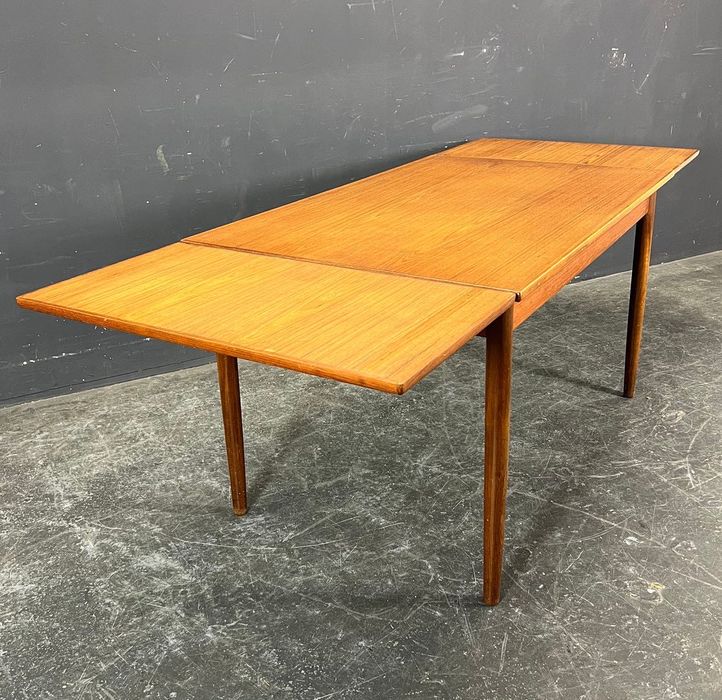 Stół tekowy duński rozkładany do jadalni - vintage - lata 70-te