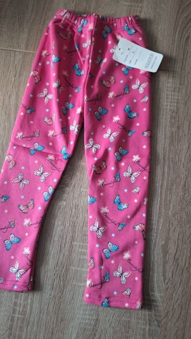 Getry różowe ocieplane 110/116