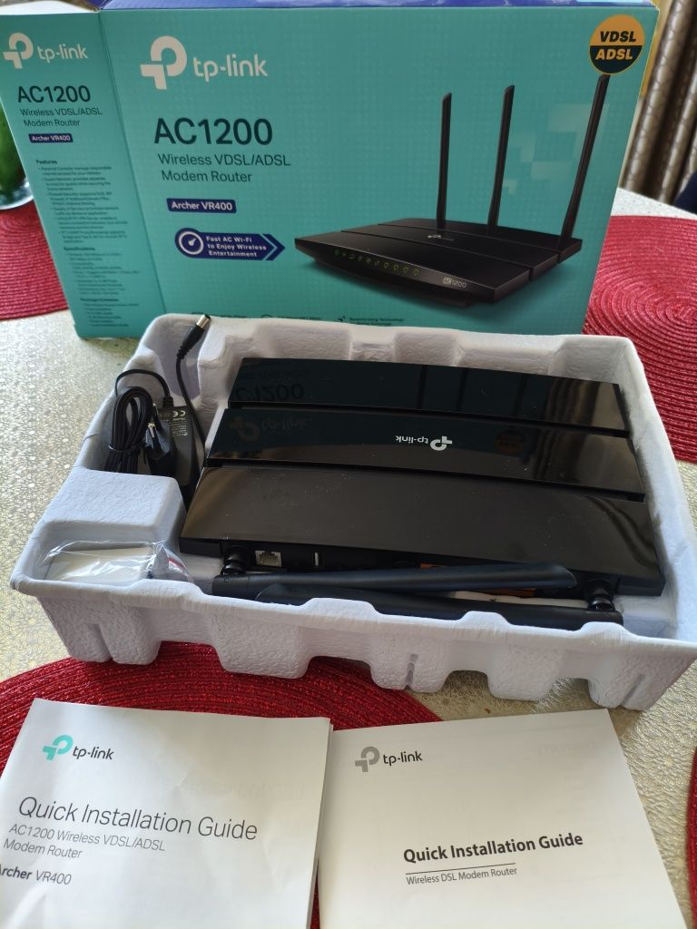 Tplink arher vr400 adsl modem ac1200