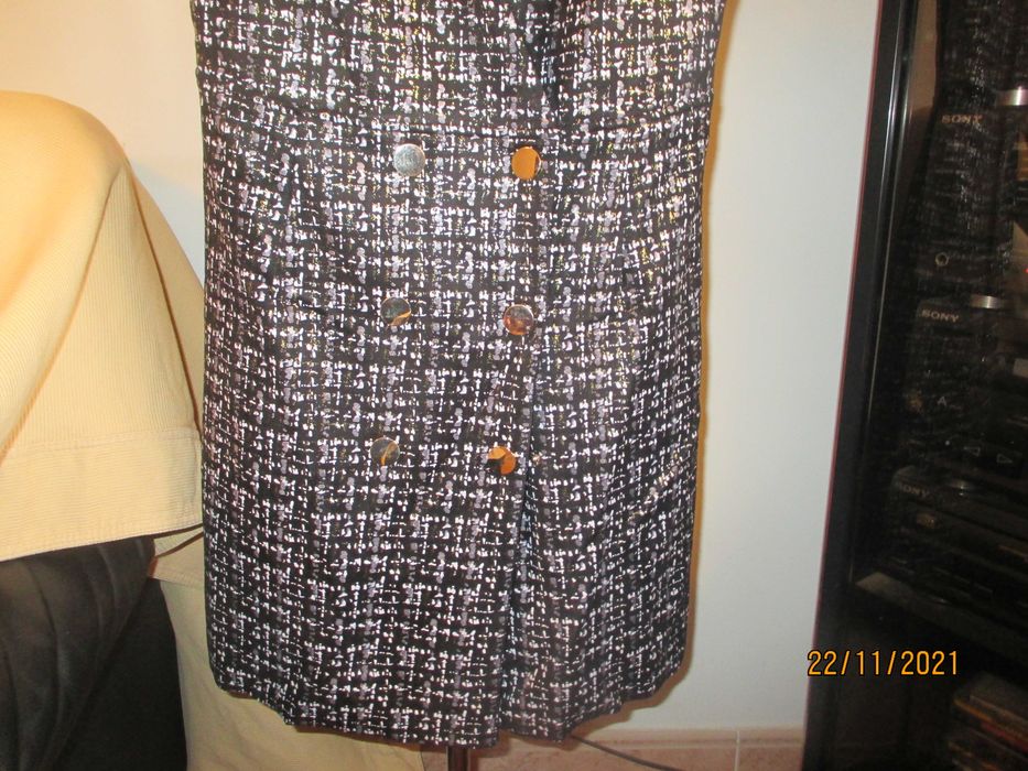 Vestido efeito camurça da Zara, S