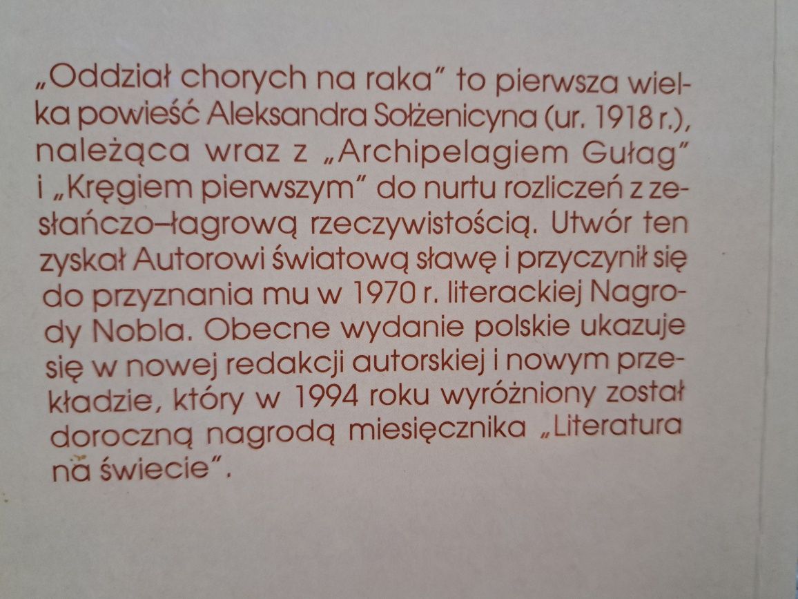 Oddział chorych na raka