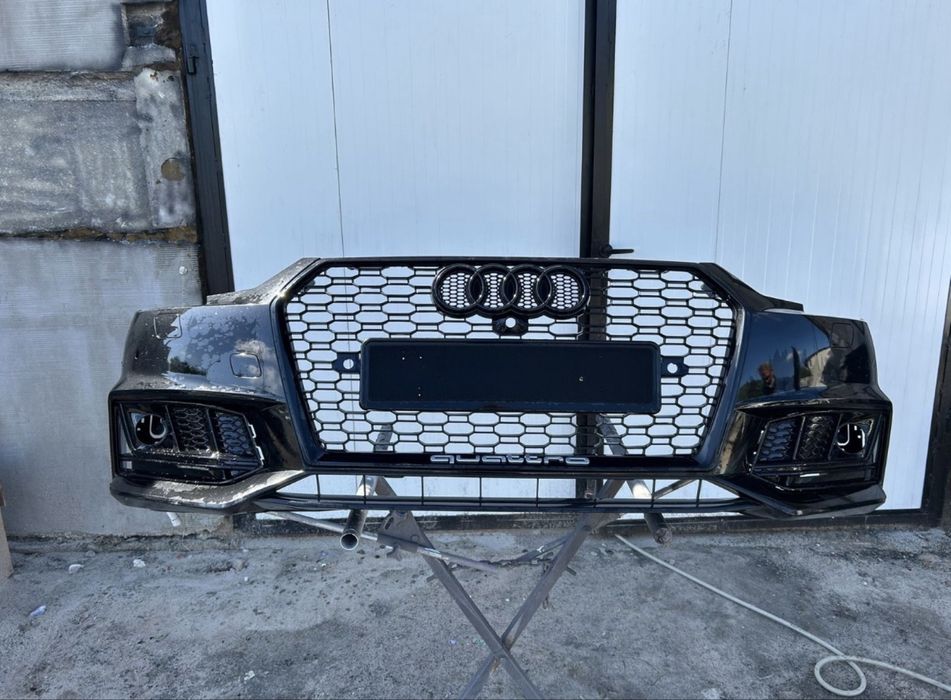 Zderzak Audi A4 B9 Sline Grill RS LOOK 6xPDC