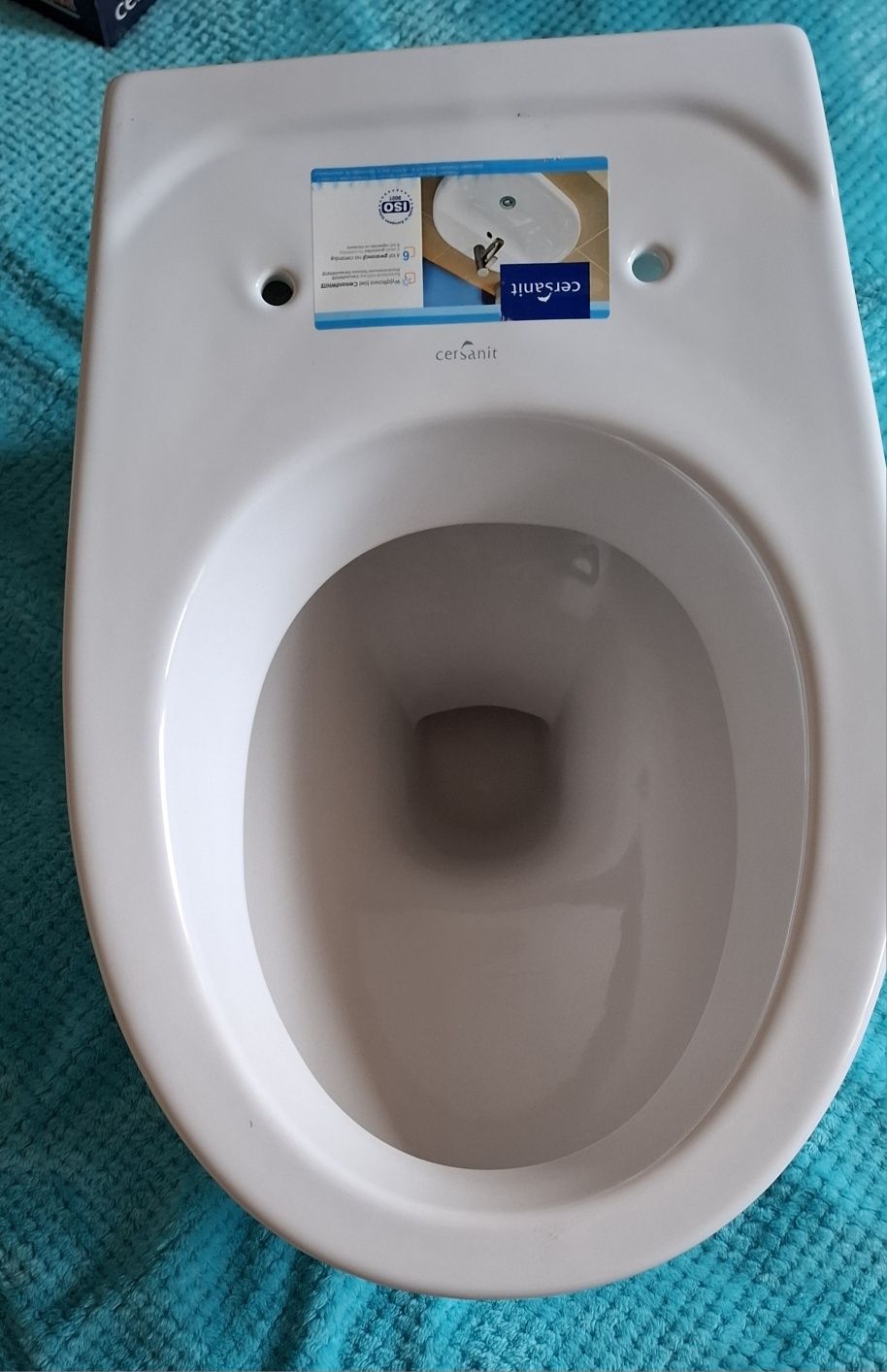 Miska WC podwieszana Cersanit Delfi + deska antybakteryjna Delfi