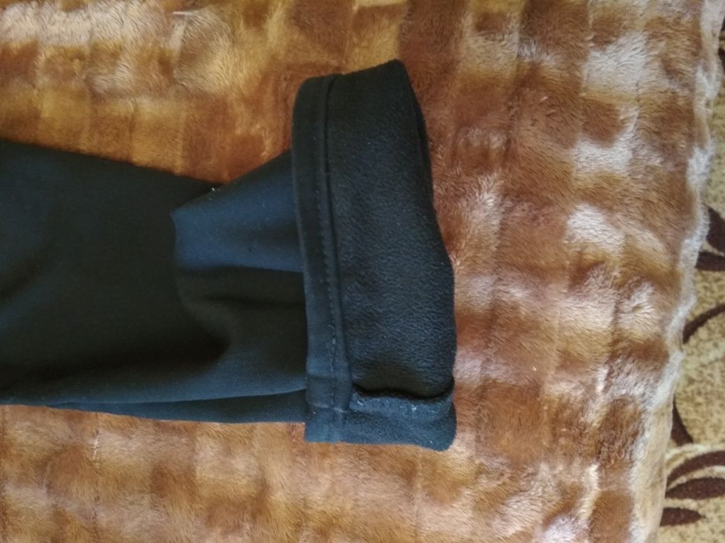 Джинси(штани) чоловічі, теплі на флісі, чорні