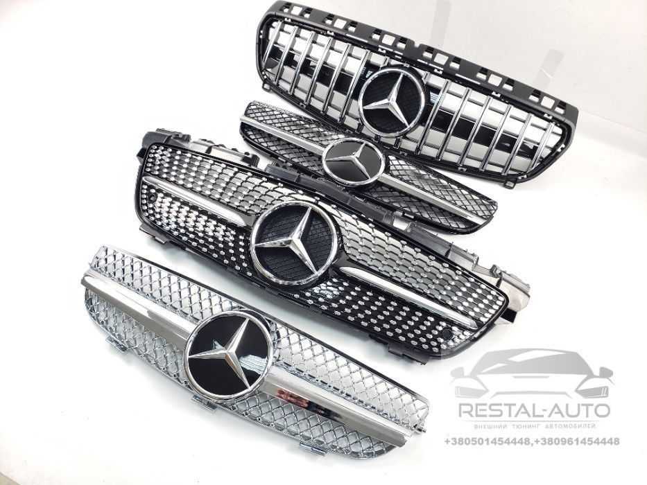 Решетка радиатора W219 w218 w208 R172 R230 GLA gle ML w166 glk glc GL