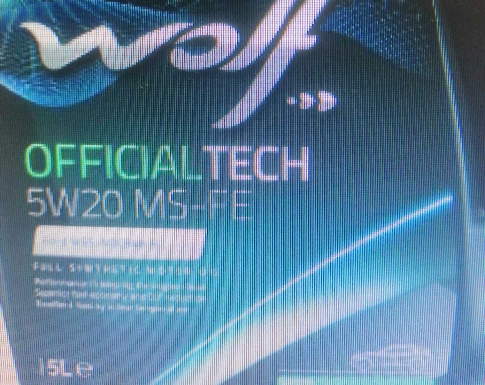 Моторне масло WOLF Officialtech Ms-Fe 5W-20 5 л