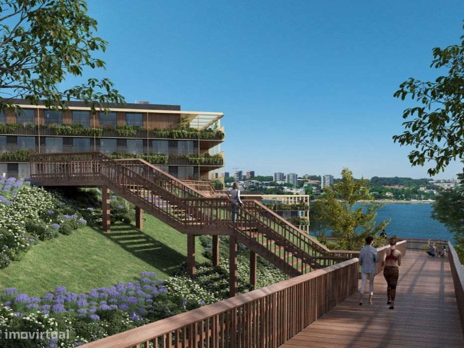 Apartamento T2 com terraço em Canidelo
