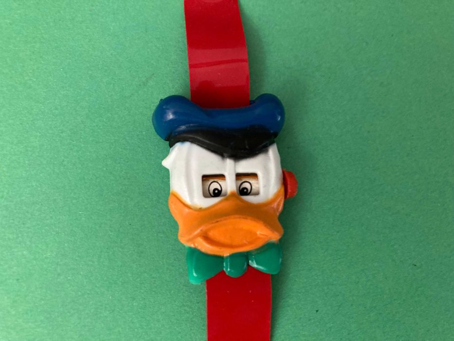 Relógio Infantil do Pato Donald Disney da marca Hedi Anos 80
