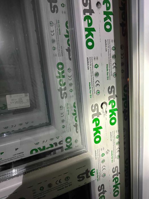 двері металопастикові верх скло низ як на фото