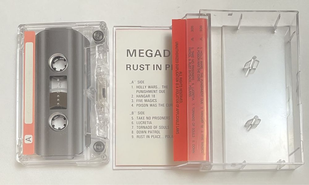 Megadeth Rust in peace kaseta magnetofonowa audio