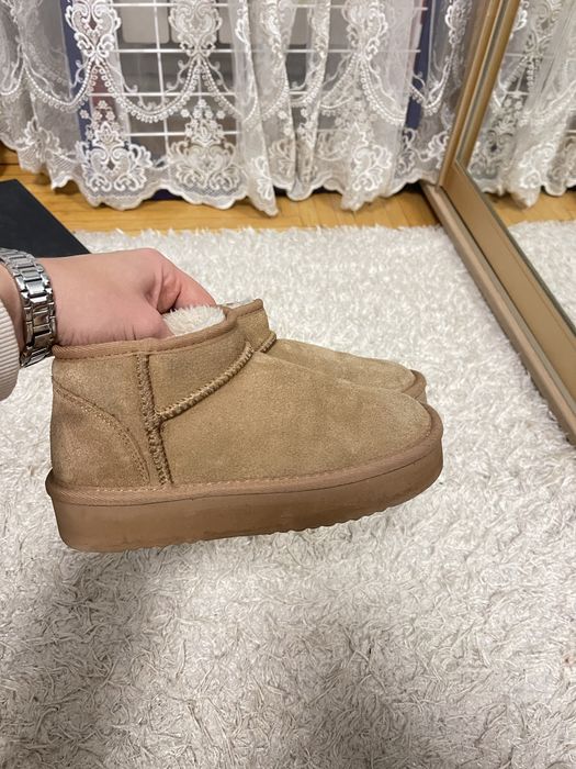 Угги Next для дівчинки натуральна замша