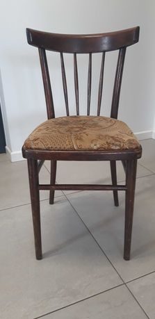 Krzesła gięte drewno PRL retro vintage 4 sztuki