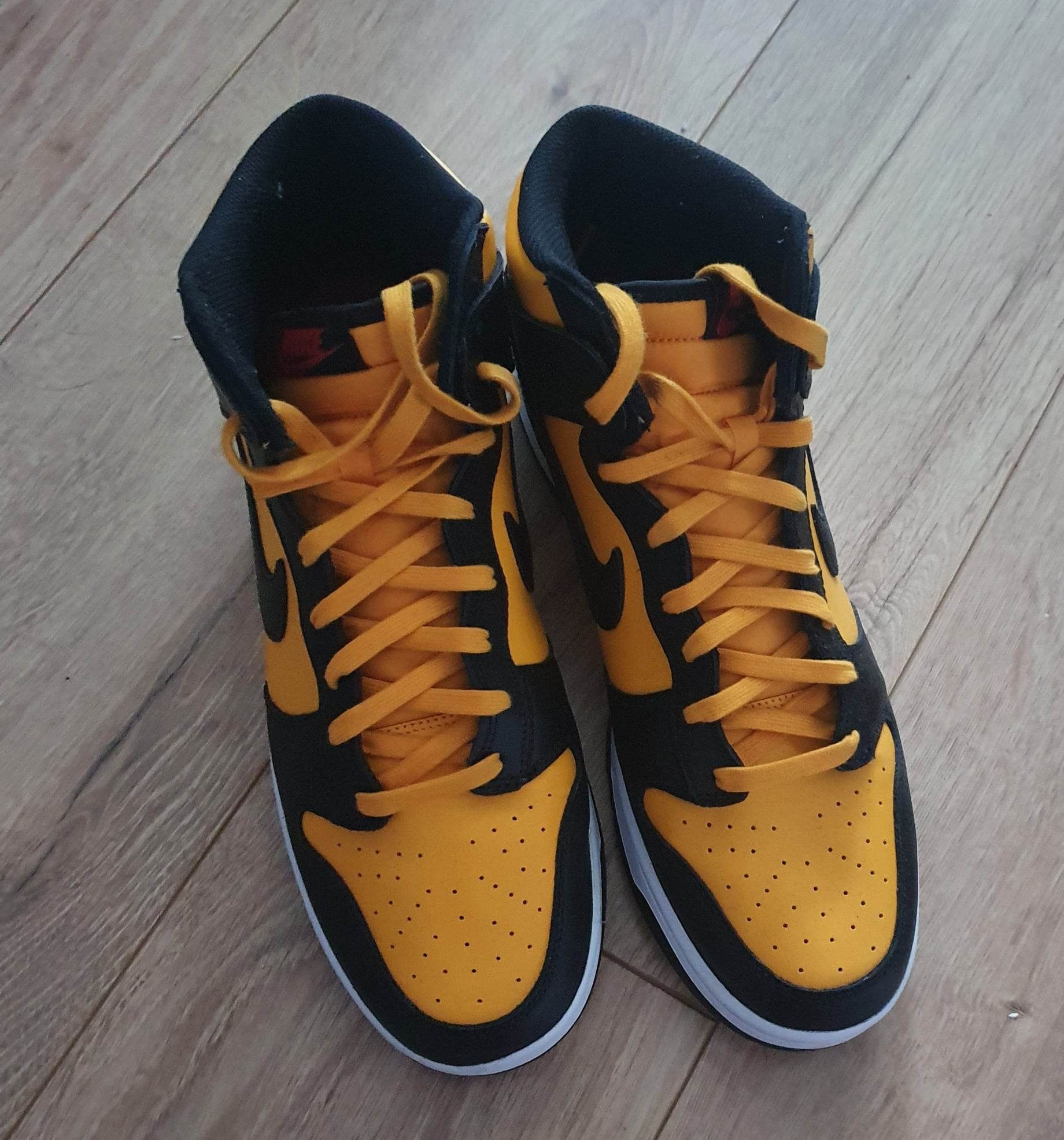 Nike dunk high retro yellow/black