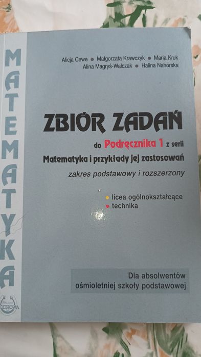 Zbiór zadań matematyka 1