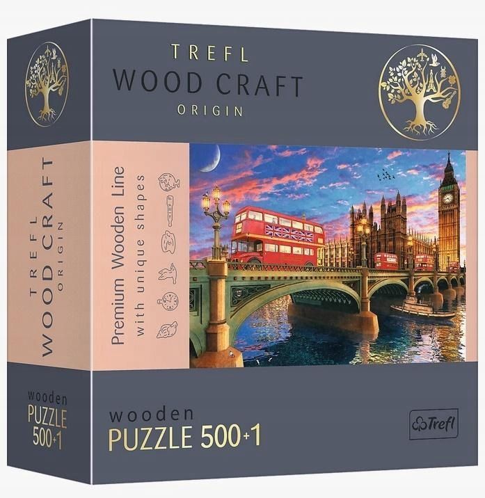 Puzzle Drewniane 500+1 Londyn Trefl, Trefl