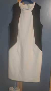 Elegancka czarno-biała sukienka
