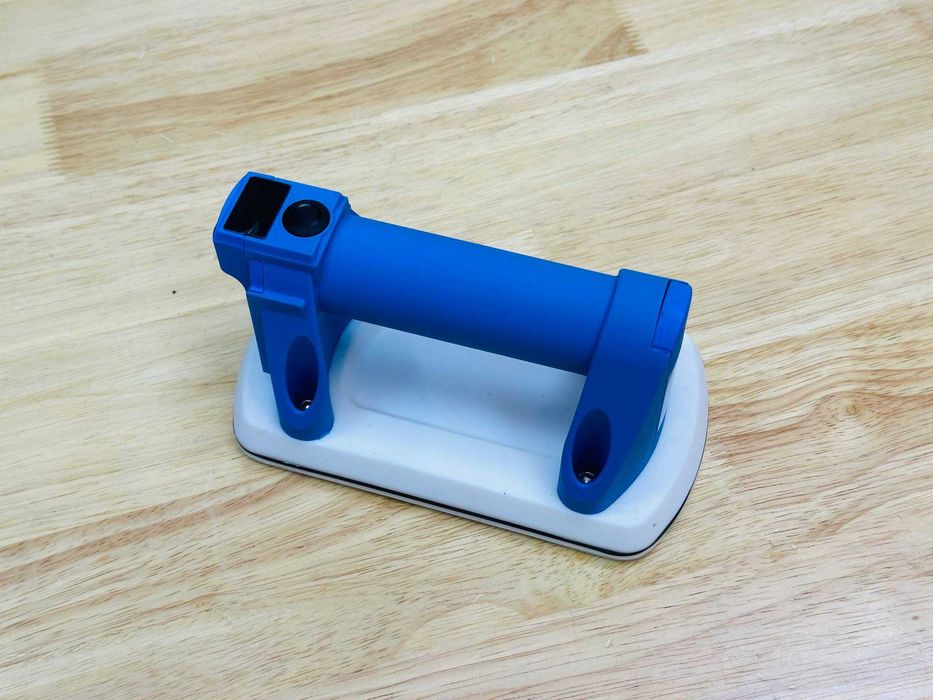 Міні Присоска на 100 кг, М'яка біла гума, Автопідкачка, Дисплей + Кейс