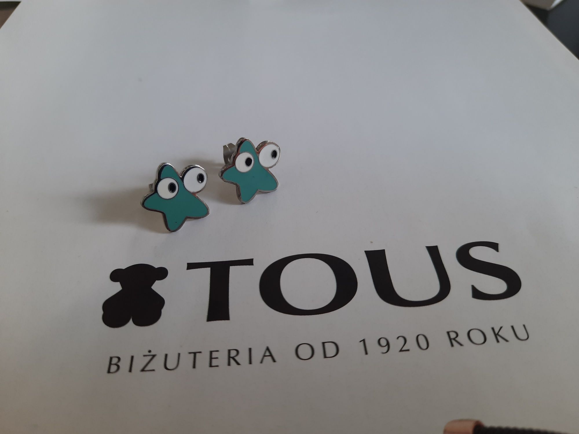 Kolczyk plus lancuszek z zawieszkai tous gwiazdki ze stali szlachetnej