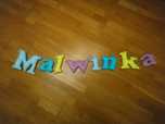 Imię Malwinka do powieszenia+GRATIS