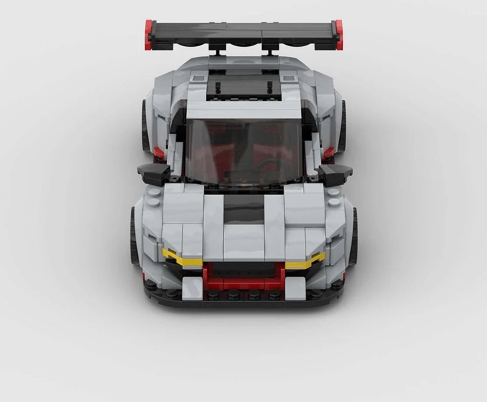 Auto autko samochód model z klocków na wzór LEGO AUDI R8