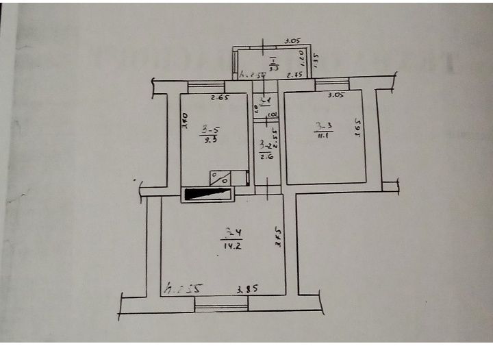 Продається 2х кімнатна квартира