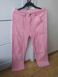 Spodnie jeansowe różowe XXL
