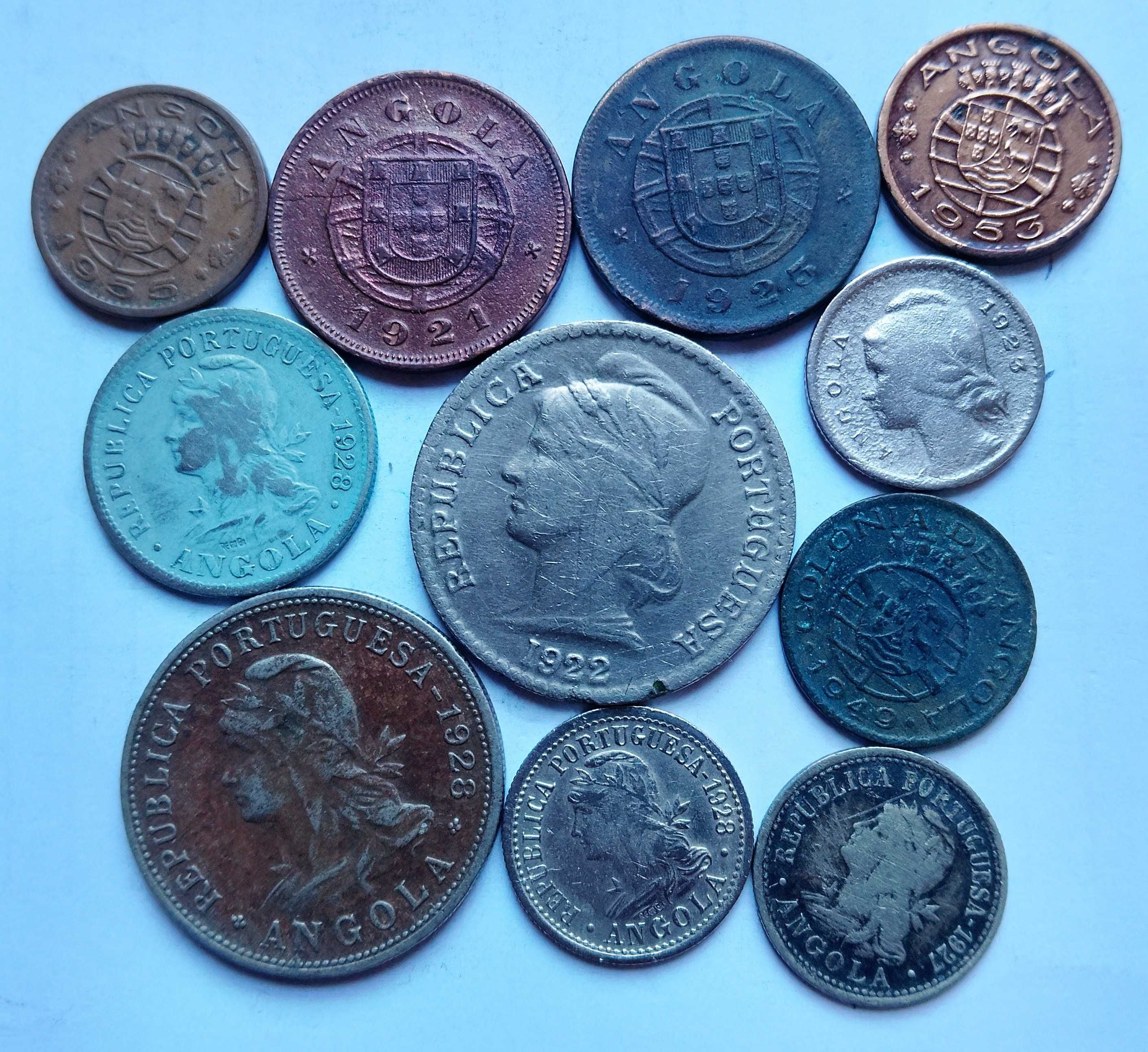 Vendo 11 Moedas de Angola