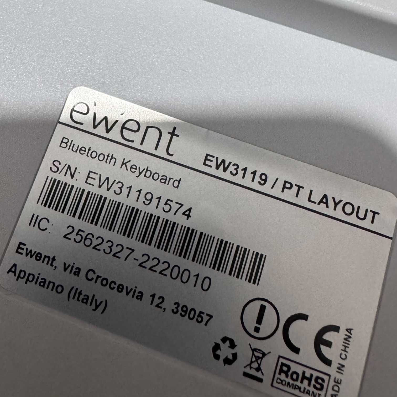 Teclado Bluetooth Ewent - PT