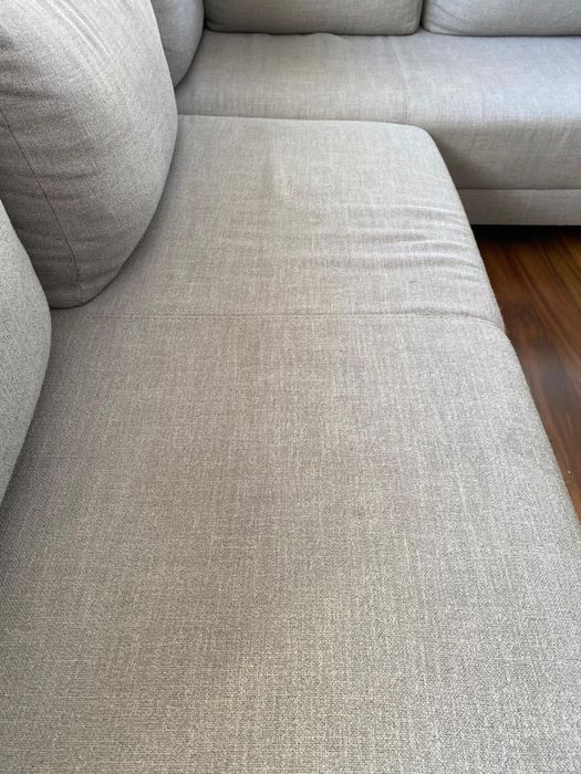 Sofa rogówka rozkładana szara Agata poduszki r