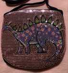 Boska Torobeczka • saszetka • etui zdobiona cekinami 11x10cm na szyję