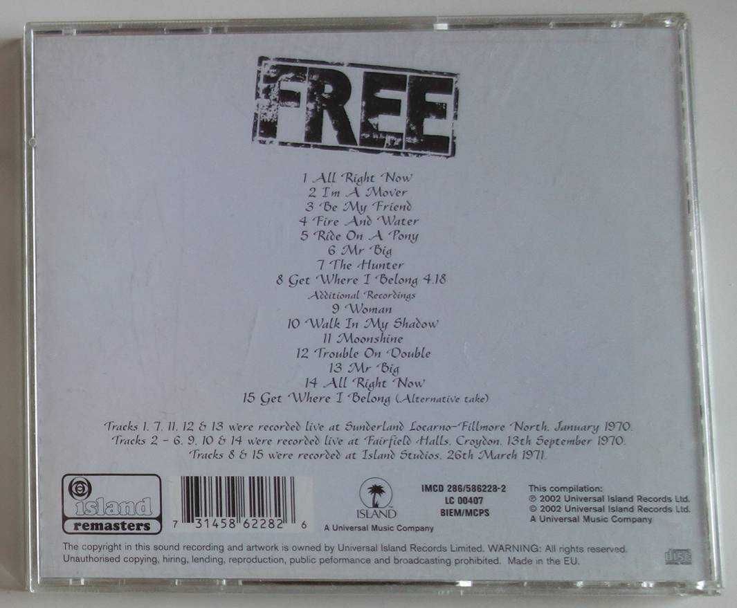 Free Live! grupy Free - CD